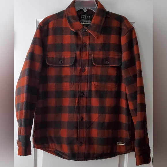 Jachs Other - Jachs New York Mens Lined Flannel Wool Blend Overshirt Jacket - Size M - EUC